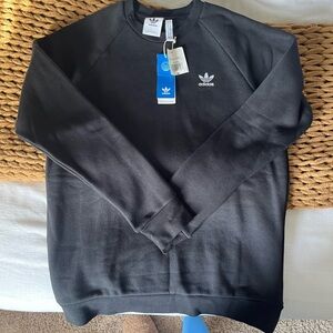 Adidas Men's Classic Black Crewneck Sweater